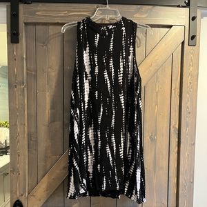 Black & White Tie-Dye Dress